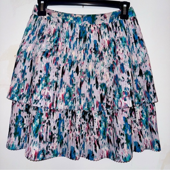 Beautiful JCrew Multicolor Pleated Skirt - Picture 4 of 7